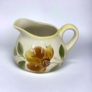 Vtg Ceramic Pitcher Floral Made In Portugal Hand Painted Planter